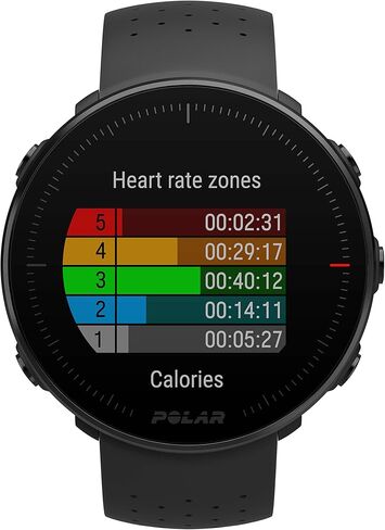 POLAR VANTAGE M - ساعة جري متقدمة ورياضات متعددة مع نظام تحديد المواقع العالمي (GPS) ومعدل ضربات القلب على المعصم (تصميم خفيف الوزن وأحدث التقنيات)، أسود، M-L in Kuwait