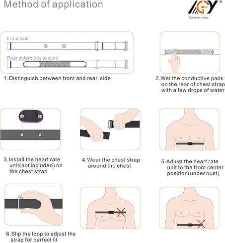 حزام الصدر لمراقبة معدل ضربات القلب يناسب حزام استبدال Myzone MZ-3 MZ-1 in Kuwait