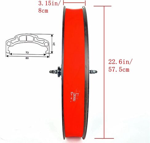 26x4.0 Rear Fat Bike Wheel Bolt On Snow Bicycle 26 Inch Double Wall Double Bearing Hub 36x12G Spokes 175mm Dropout Disc Brake Fatbike Rear Rim Set in Saudi Arabia