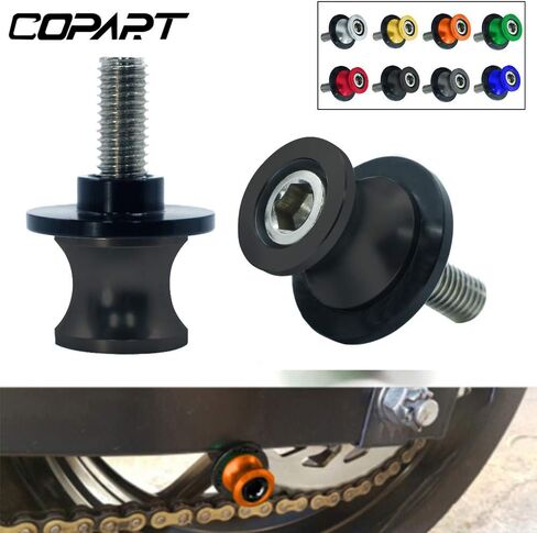 2 قطعة 8 مللي متر M8 دراجة نارية Swingarm بكرات المتزلجون CNC سوينغ حامل ذراع المسمار لكاواساكي Z650 Z800 Z900 Z1000 Z900 Z800 in Kuwait