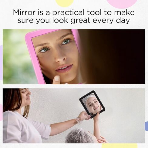 50 Pcs Magnetic Locker Mirror 5" x 7" Small Mirror for Locker Accessories Real Glass Mirror for School Gym Locker Decorations Office Cabinet Bathroom Household Refrigerator Workshop Toolbox in Saudi Arabia