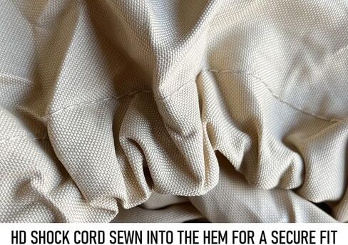 غطاء قارب عائم/سطح السفينة من القماش الجديد 1200D باللون البيج بطول 20 قدمًا VORTEX Ultra 5 سنوات، مرن، نظام حزام، يناسب مساحة السطح الطويلة من 18'1 بوصة إلى 20 بوصة، حتى 102 بوصة in Kuwait