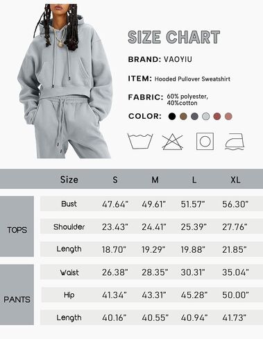 المرأة الصوف 2 قطعة ملابس رياضية المحاصيل مقنعين البلوز البلوز ركض Sweatpants رياضية مجموعة in Saudi Arabia