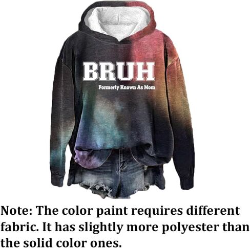 قمصان نسائية Bruh المعروفة سابقًا باسم أمي بقلنسوة، قميص Mom Bruh Mama، سترة مقولة مضحكة، هدايا للأم in Kuwait