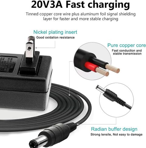 Adapter 15V Power Supply Cord Massage Gun Charger for Theragun Prime, Theragun Mini Massage Gun Model BR-GUN-002, G4-Mini-RED-PKG-US [Theragun Mini/Theragun Prime] 2A Charging Cable in Saudi Arabia
