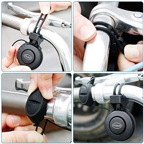 جرس دراجة كهربائي قابل لإعادة الشحن USB جرس دراجة 120 ديسيبل غير مرئي لركوب الدراجات منبه بصوت عالٍ مقاوم للماء 3 أوضاع حلقة تنبيه للدراجات الجبلية/الطرق والدراجات البخارية المقود 22-31.8 مم in Kuwait