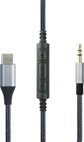 كابل صوت NewFantasia USB C إلى 2.5 مم متوافق مع Bose 700، QuietComfort، Ultra QC35 QC35ii QC45، ميكروفون للتحكم عن بعد متوافق مع iPhone 15/15 Pro، متوافق مع iPad 10th/Pro 4ft in Saudi Arabia