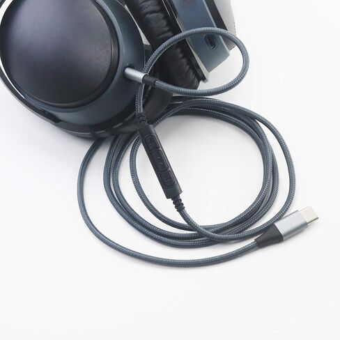كابل صوت NewFantasia USB C إلى 2.5 مم متوافق مع Bose 700، QuietComfort، Ultra QC35 QC35ii QC45، ميكروفون للتحكم عن بعد متوافق مع iPhone 15/15 Pro، متوافق مع iPad 10th/Pro 4ft in Saudi Arabia