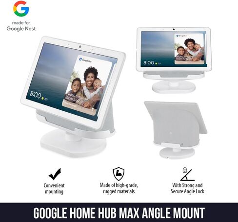Wasserstein Adjustable Stand for Google Nest Hub Max (Chalk) in Saudi Arabia