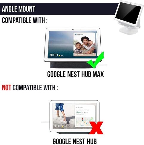 Wasserstein Adjustable Stand for Google Nest Hub Max (Chalk) in Saudi Arabia