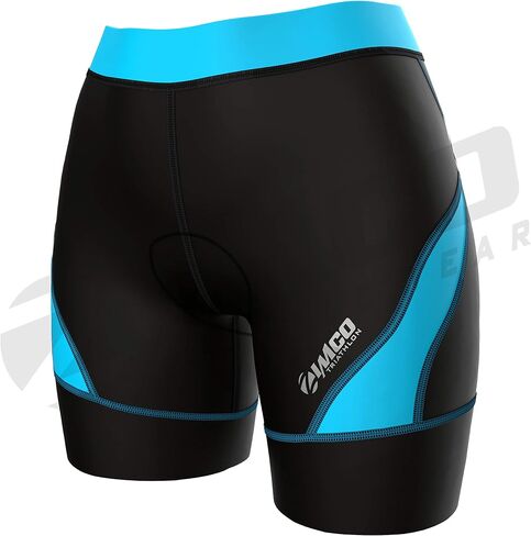 Zimco Core Tri Shorts Women | Triathlon Shorts Women | Womens Triathlon Short | Women's 8-Inch Triathlon Bike Short Padded in Saudi Arabia