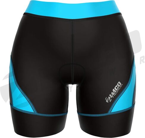 Zimco Core Tri Shorts Women | Triathlon Shorts Women | Womens Triathlon Short | Women's 8-Inch Triathlon Bike Short Padded in Saudi Arabia