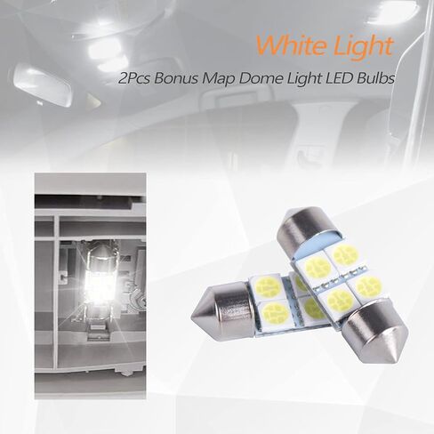 Xislet Interior Dome Light Bulbs Compatible with Odyssey Accord Pilot Ridgeline Dodge Ram 1500 Map Light LED 34404-SDA-A21 in Saudi Arabia