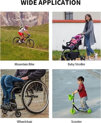 BIKE WORK Bike Cup Holder, Adjustable Bike Water Bottle Holder with Mesh Pockets, Insulated Handlebar Drink Cup Holder, Water Bottle Holder for MTB Road Kids Bikes e-Bike Cruiser Wheelchair Scooter in Saudi Arabia
