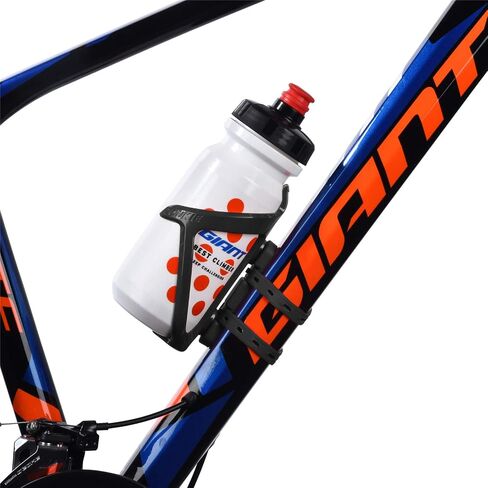 ZONKIE Bicycle Bottle Cages, Plastic Bike Bottle Holder with Cage Mounting Base (Black) in Saudi Arabia