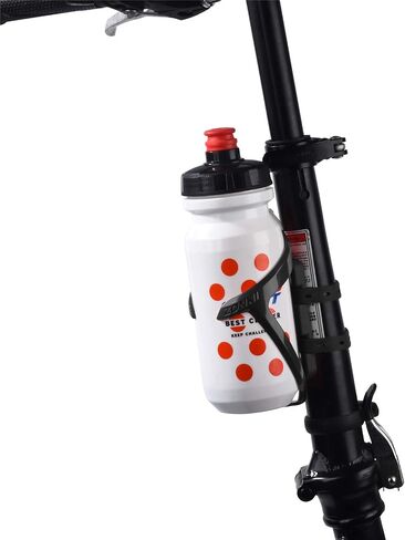 ZONKIE Bicycle Bottle Cages, Plastic Bike Bottle Holder with Cage Mounting Base (Black) in Saudi Arabia