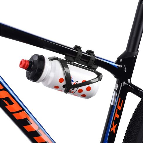 ZONKIE Bicycle Bottle Cages, Plastic Bike Bottle Holder with Cage Mounting Base (Black) in Saudi Arabia
