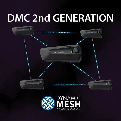 نظام الاتصال الداخلي لخوذة الدراجات النارية Cardo Packtalk Neo، حزمة واحدة، أسود in Kuwait