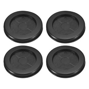 uxcell 4Pcs Rubber Grommets 2" (50mm) Drill Hole, 1-3/4" (42mm) ID Double Sided Hole Plugs Ring Gasket for Firewall Cable Wire Protecting, Black