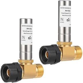Water Hammer Arrestor Toilet 7/8 Inch, 2 Pack, Shock Absorbing, Noise Reducing