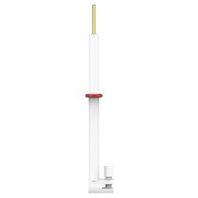 stonylab Platinum Electrode Holder, L-Shape Replaceable Sample Electrode Holder with 5x5 mm Platinum Sheet and PTFE Body for Lab Use Electrochemistry Accessories