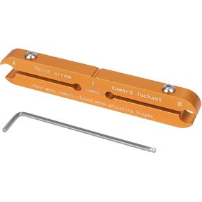 HA2 Door Hinge Adjustment Tool - for Fixing Sagging Door, Adjustable-Size at Both Ends, Fit Hinge Up to 0.515" and 0.465" Residential, Repair Tool in Smaller Residential Sizes