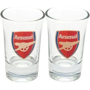 مجموعة شعار شعار Arsenal FC مجموعة من 2 (مقاس واحد) (واضح)