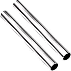 2 Pcs 3/4" OD 304 Stainless Steel Tube, 16" Long, Thickened 304 Stainless Steel Seamless Tubing Round Metal Pipe, Industrial Metal Straight Tube(Industrial cold-rolled steel pipe)
