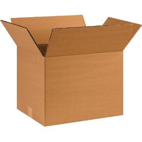 Partners Brand PHD141010DW Double Wall Boxes, 14"L x 10"W x 10"H, Kraft (Pack of 15)