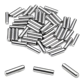 MroMax 50Pcs Dowel Pin, M3 x 18mm 304 Stainless Steel Cylindrical Dowel Pins, Shelf Support Pegs for Metal Devices, Furniture Installation and Wood Bunk Bed