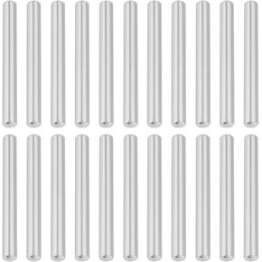 Create idea 50pcs 5x45mm Shelf Bracket Dowel Pins 304 Stainless Steel Round Head Flat Chamfered End Dowel Pin for Bookcase Furniture Repairing Installation