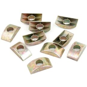 20Pcs Half Moon Washer Furniture Nut Connector Nuts Spacer Washer Bronze Tone for Panel Furniture Wardrobe,Spacers and Standoffs