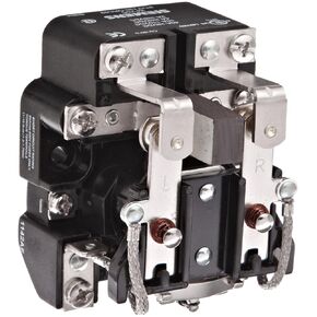 Basic Plug in Open Power Relay, DPDT Mag Blowout Contacts, 40A Contact Rating, 24VDC Coil Voltage
