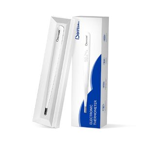 Berrcom Rechargeable Thermometer for Adults and Kids, Medical Portable Digital Thermometer with Fever Alarm and LED Display, Fast and Accurate