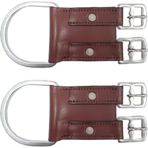 Tahoe Leather Heavy-Duty Western D-Ring to English Saddle Girth Converter, Set of 2 with 1-Year Warranty