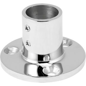 22mm/25/32mm Marine 316 Stainless Steel Tube Pipe Deck Handrail Rail Fitting Stanchion Round Base Mount Boat Accessories
