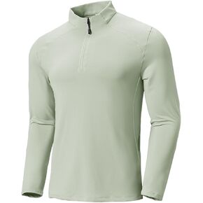 TIHEEN Mens Mock Turtleneck Long Sleeve Shirts Basic Thermal Turtle Neck Undershirt Lightweight Pullover Top