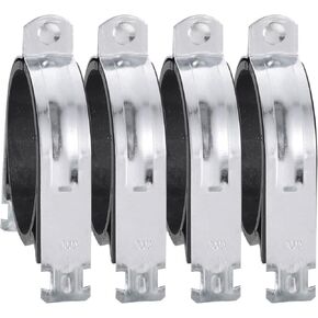 Unifizz 5Pcs Rubber Cushion Strut Clamp 4-1/2" Pipe Cushion Clamp for Mounting Copper Piping PEX Pipe CVPC Tubing to Strut Channels