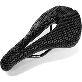 BUCKLOS 3D Printed Bike Saddle - Bicycle Nylon 143 155 mm Bike Seat for Road Bike Mountain Bike Cycling - MTB Gravel Bike Men Women Comfortable Saddles