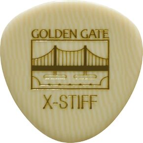 Golden Gate MP-121 Deluxe Flat Pick - Rounded Triangle - Ivoroid - X-Stiff