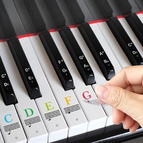 Piano Stickers Keyboard Key Note: Removable Piano Keyboard Note Labels - Piano Keyboard Note Stickers for Beginners
