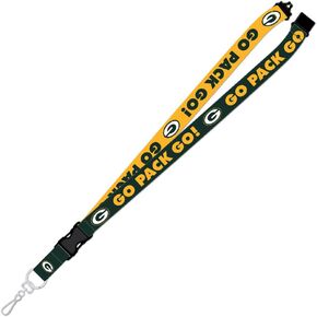 Green Bay Packers Two-Tone Go Pack Go! Lanyard with Detachable Safety Clip, Small, Model: Pro Specialties Group, IncLS0456961