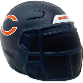 Party Animal NFL Jumbo Squeezymates Helmet Chicago Bears Squeezy Helmet Figurine, Team Colors, 4" Tall