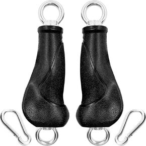 Gym Cable Handles, LAT Pull Down Attachments, Exercise Workout Handles for Cable Machines, Pulley System Accessory, DIY Workout Equipment for Home Gym, Set of 2