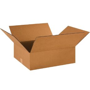 BOX USA 18 × 16 × 6 صناديق من الورق المقوى المموج، مسطحة 18 بوصة طول × 16 بوصة عرض × 6 بوصة ارتفاع، حزمة من 25 | الشحن، التعبئة والتغليف، النقل، صندوق تخزين للمنزل أو العمل، صناديق كبيرة بالجملة قوية