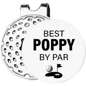 Gifts for Poppy, Poppy Golf Gifts, Best Poppy Golf Ball Marker Gift, Poppy Golf Ball Marker Magnetic Hat Clip, Novelty Golfing Gifts for Grandpa Papa Grandfather Golfer
