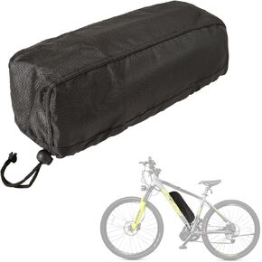 SEJGGKG Ebike Battery Cover,Ebike Battery Case,Outdoor Electric Bicycle Waterproof Protective Cover Bag,Battery Protection Covers Suit for Rain Hailong, Dolphin, Tiger Shark, Jumbo Shark(Black)