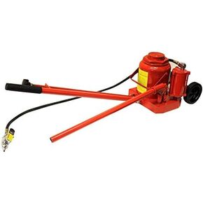 Stark USA 50-Ton Air Hydraulic Floor Jack (100,000 lbs) Capacity Handle Bottle Jack Built-In Wheels Maneuverability, Garage Repair Truck Shops Air Jack