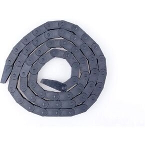 Black Machine Tool 7 x 7mm Semi Enclosed Type Plastic Towline Cable Carrier Drag Chain Nested for CNC Machine Tools,Counting Devices