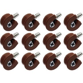 LBY 50-Sets Panel Connector Set, 3-in-1 Furniture Connecting Fitting, M6x18mm Dowel Screws, M6 Pre-Inserted Nut Assortment Kit, Red-Brown